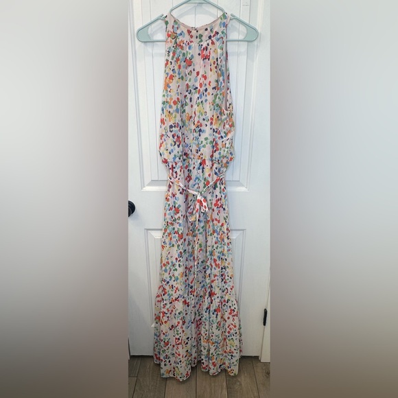 Julia Jordan Mock Neck Tiered Halter Maxi Dress | Size 12 - Picture 4 of 9